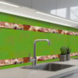 Penseelstrepen - Herfstsymfonie - Bordeauxrood keuken achterwand 2 middel 871 -3d_schuin