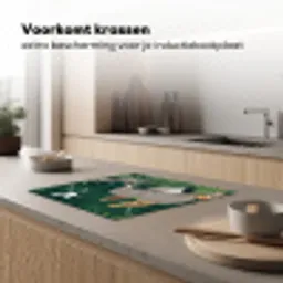 Tropisch - Jungle -  Groen Inductie beschermer vinyl 3mm middel -sfeer1