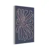 Bloemen - Bohemian - Roze - Pastel aluminium wit klein -3d
