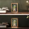 Doorkijk - Bloemen - Natuur - Rozenboog Light Box met kabel (Tafellamp) klein -sfeer3
