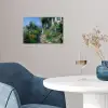 Kat - Vrouw - Bloemen - Huis poster papier klein -sfeer3