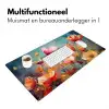 Bloemen - Watercolor - Kunst - Botanisch - Natuur Muismat XXL klein -sfeer4
