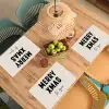Kerst - Quotes - Merry xmas - Feestdagen - Zwart Placemat vinyl groot -zzsfeer5_Kitchenyeah-website