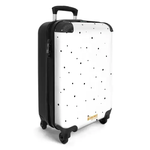 Minimalistisch stippenveld NBS - Handbagage koffer - Volwassenen Unisex middel -productfoto_3d