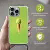 Hoorntje - Schepijs - Groen Hoesje iPhone 16 Pro Max met koord klein -sfeer2_NL