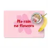 No rain no flowers - Bloem - Roze Placemat vinyl groot -zzzproduct_Kitchenyeah-website
