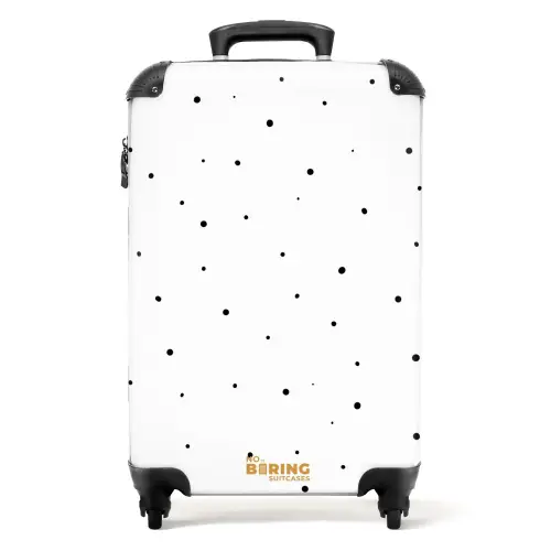 Minimalistisch stippenveld NBS - Handbagage koffer - Volwassenen Unisex middel -productfoto_recht