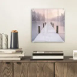 Steiger - Meer - Mist - Winter - Serene plexiglas 5mm klein -sfeer1