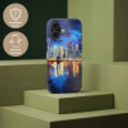 Skyline Toronto - Modern - Stadslicht - Blauw Toughcase MagSafe Apple iPhone 17 klein -USP_PrintM_DE