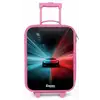Sportwagen - Lichtstralen - Neon - Blauw Kinderkoffer - Roze klein -zz3dotto