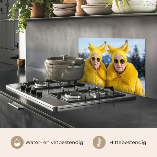 Vrouwen - Bananen - Geel keuken achterwand spatscherm klein -usp_NL