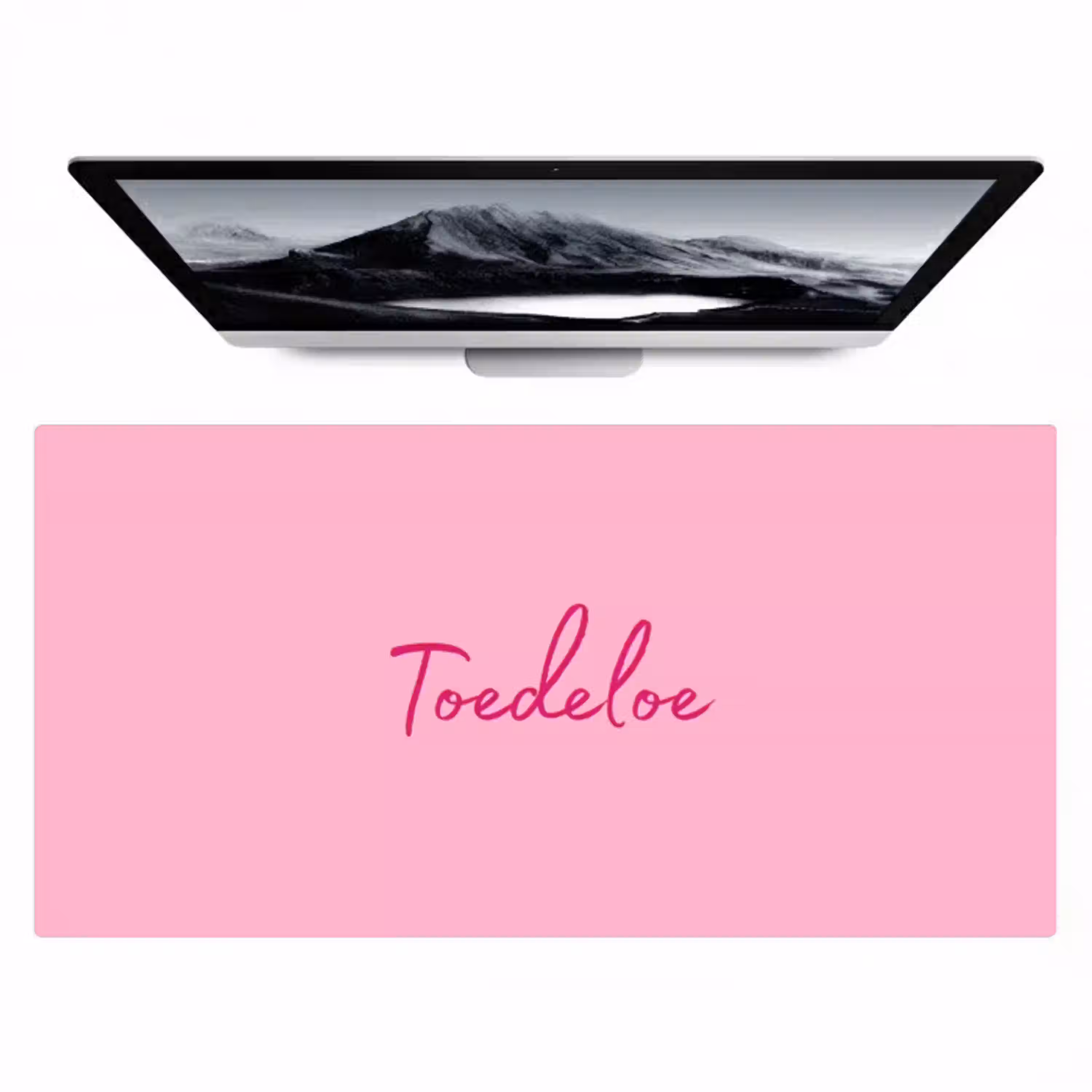 Toedeloe - Roze - Minimalistisch Muismat XXL klein -zzz3d