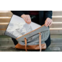 Berg - Sneeuw - Winter - Natuur - Wit laptophoes neopreen klein -tas