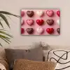 Macarons - Hartjes - Kleurrijk - Roze canvas 2cm klein -sfeer1