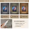 Voetbal - Vuur - IJs - Blauw Light Box met kabel (Kinderlampje) klein -USP_lichtkleurNL