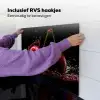 Kersen - Rood - Fruit - Water - Zwart Inductie beschemer met haakjes middel -ky-ophangen-nl