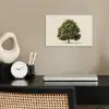 Eikenboom - Groen - Lichte achtergrond poster papier klein -sfeer1