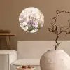 Quote - Bloemen - Schilderachtig Wandcirkel behangsticker klein -sfeer1