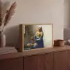 Het melkmeisje - Kunst - Oude meesters - Vermeer Light Box met batterij (Wandlamp) middel -sfeer2