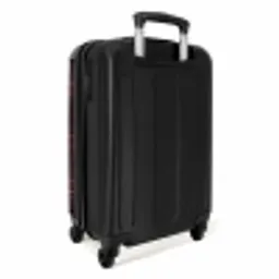 Klassiek geruit patroon in grijs en rood NBS - Handbagage koffer - Unisex middel -achterkant
