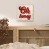 Oh honey - Rood - Schaduw plexiglas 5mm klein -sfeer4