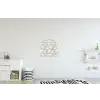 Boho - Jungle - Bloemen - Bladeren textielposter latten blank klein -kinderkamer