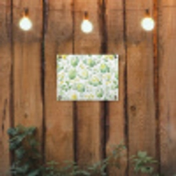 Patroon - Groen - Eieren tuinposter los doek klein -sfeer1
