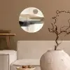 Minimalistisch - Landschap - Dimensie Wandcirkel behangsticker klein -sfeer1