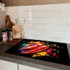 Peper - Graffiti - Verf - Abstract - Modern - Kleurrijk Inductie beschermer vinyl 3mm klein -sfeer3