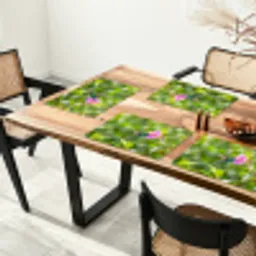Kolibrie - Bloem - Natuur - Groen Placemat vinyl groot -zzsfeer4_Kitchenyeah-website