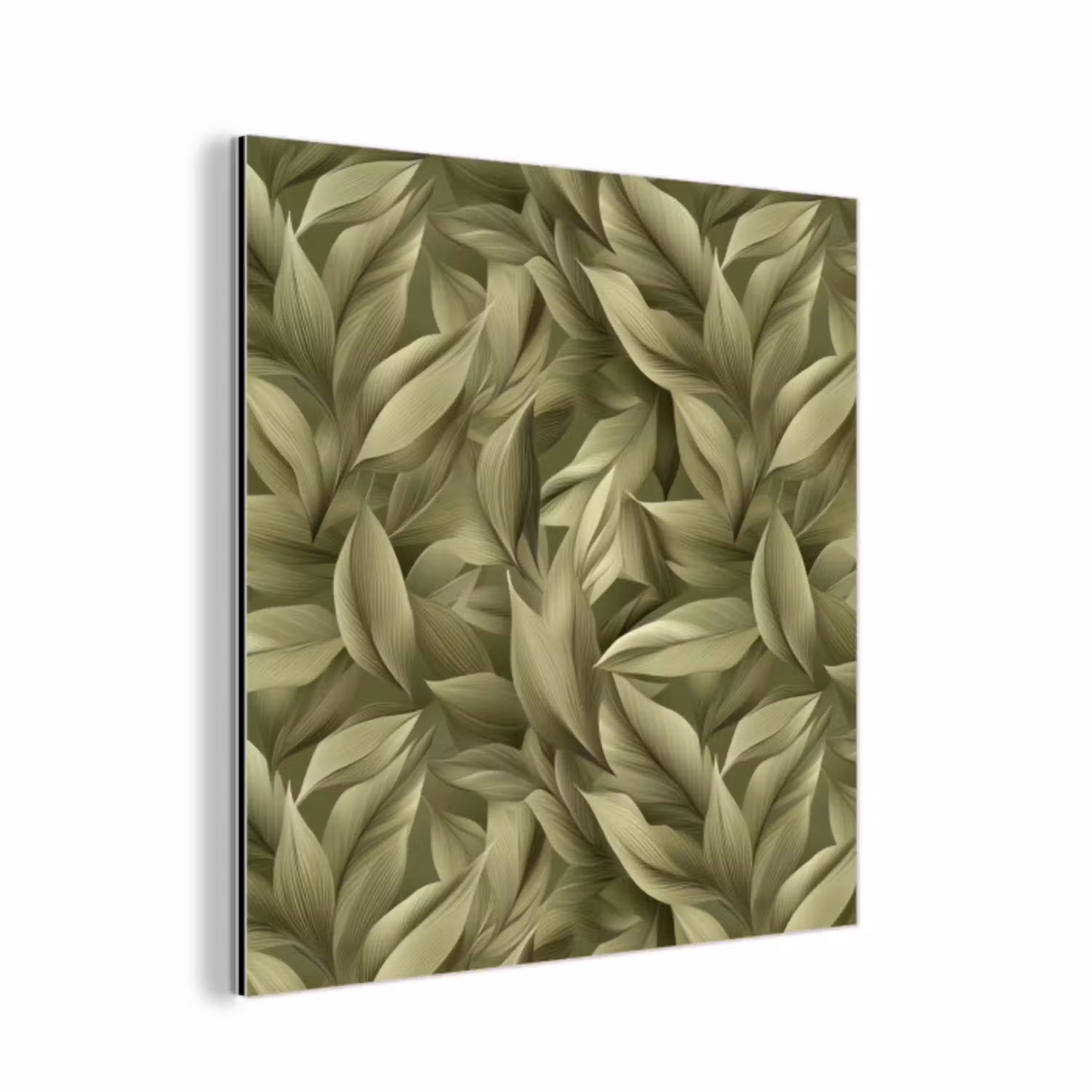 Bladeren - Modern - Groen aluminium wit klein 46 -3d