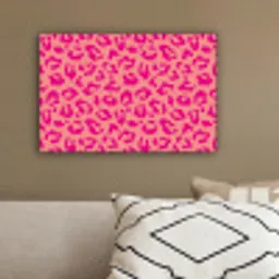 Panterprint - Roze - Dierenprint - Minimalistisch canvas 2cm klein -sfeer3