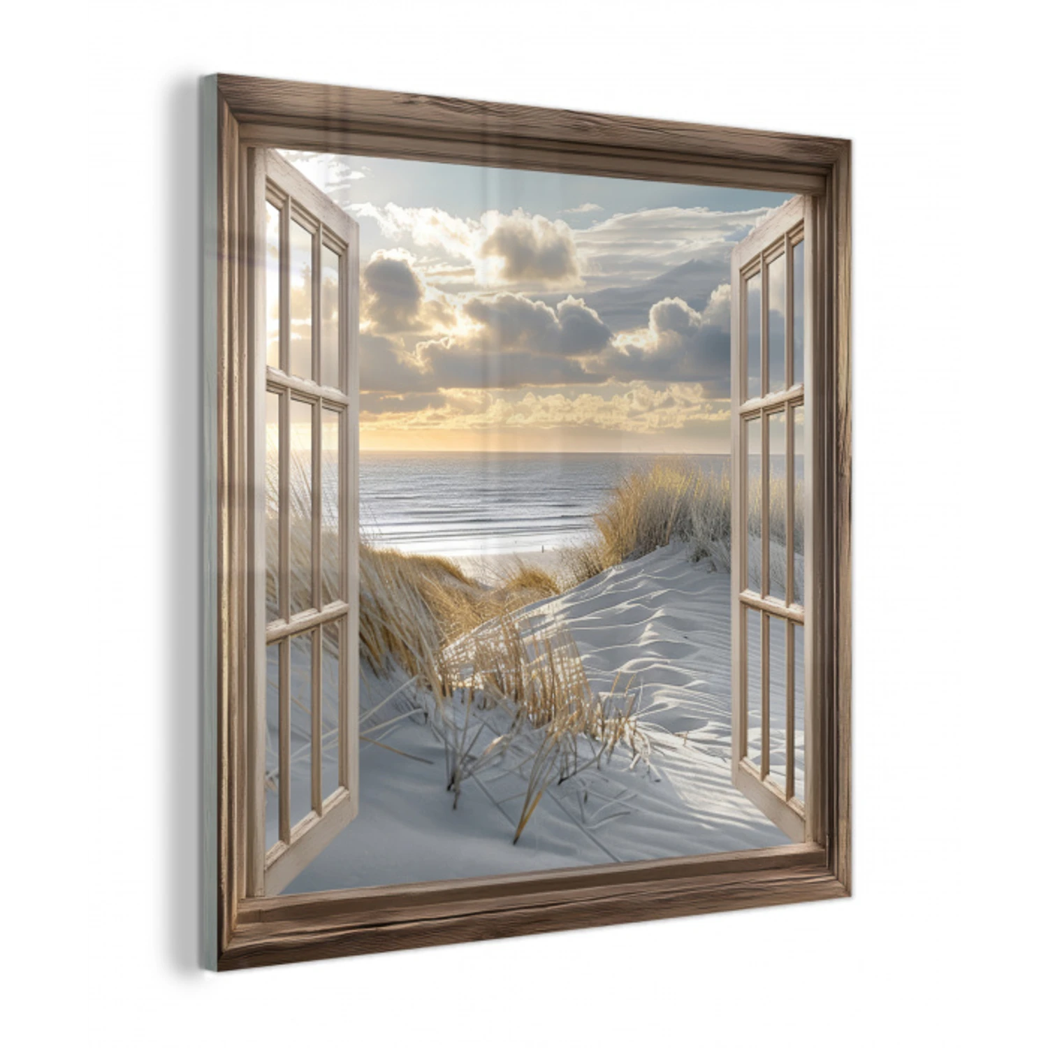 Doorkijk - Strand - Duinen - Zee - Natuur plexiglas 5mm klein -z3d