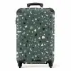Terrazzo patroon veelkleurig groen NBS - Handbagage koffer - Kinderen Unisex middel -productfoto_recht