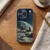 Astronaut - Kat - Glas - Stoel Telefoonhoesje iPhone 17 Pro klein -sfeer1