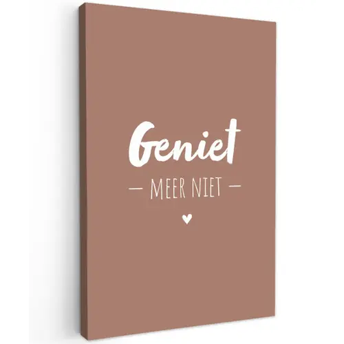 geniet-roze-2-3 Tuinposter op houten frame 2 cm dik klein -3d