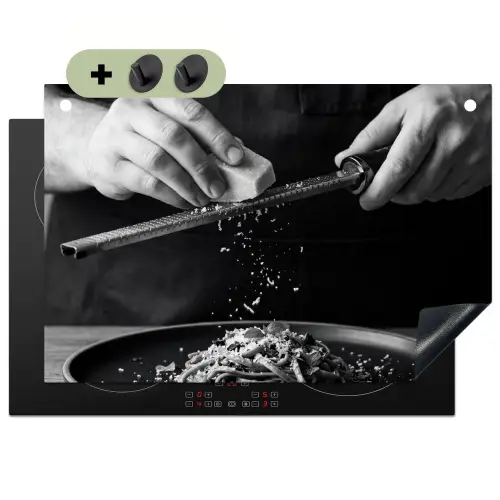 Kaas - Pasta - Rasp Inductie beschemer met haakjes klein -3d