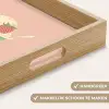 Bakje - Ijs - Aardbei - Roze Dienblad Rechthoek middel -USP_HandgreepNL