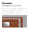 Patroon - Retro - Kleurrijk Muismat XXL klein 681 -sfeer5