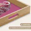 Softijs - Edelstenen - Roze - Hoorntje Dienblad Rechthoek middel -USP_HandgreepNL