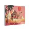 Kameel - Pyramides - Rode zon PET vilt klein -3d