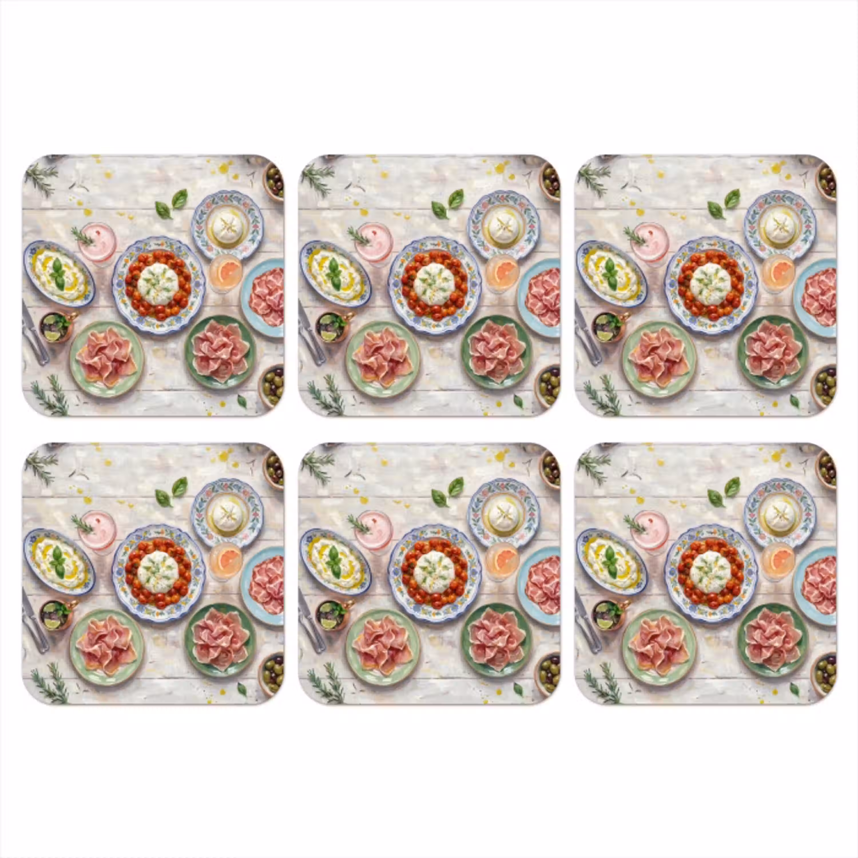Eten - Tafel - Divers - Modern onderzetter kurk middel -3d