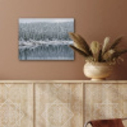 Bos - Reflectie - Meer - Winter - Serene PET vilt klein -sfeer4