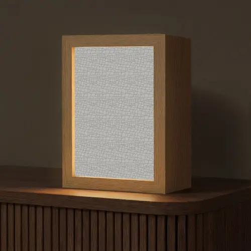 Grijs - Reptiel - Dier - Patroon Light Box met kabel (Tafellamp) klein 925 -z3d_website