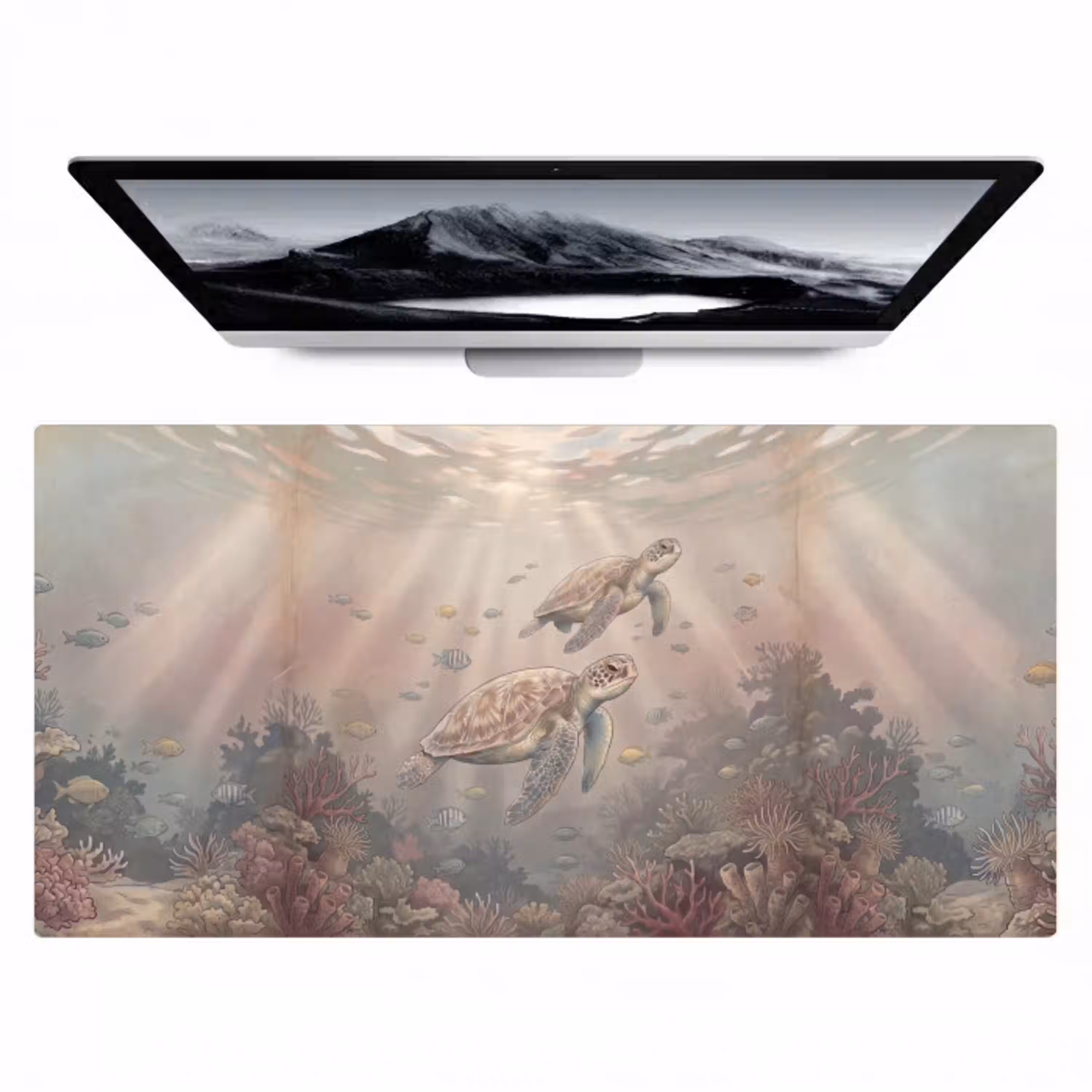 Dier - Onderwater - Oceaan - Illustratie - Zeeleven Muismat XXL klein -zzz3d