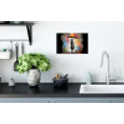 Meisje - Kunst - Paraplu - Graffiti - Kleuren - Muur Muursticker klein -keuken