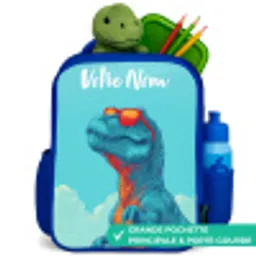 Dino - Zonnebril - Blauw Kinderrugzak - Blauw middel -inhoud_FR