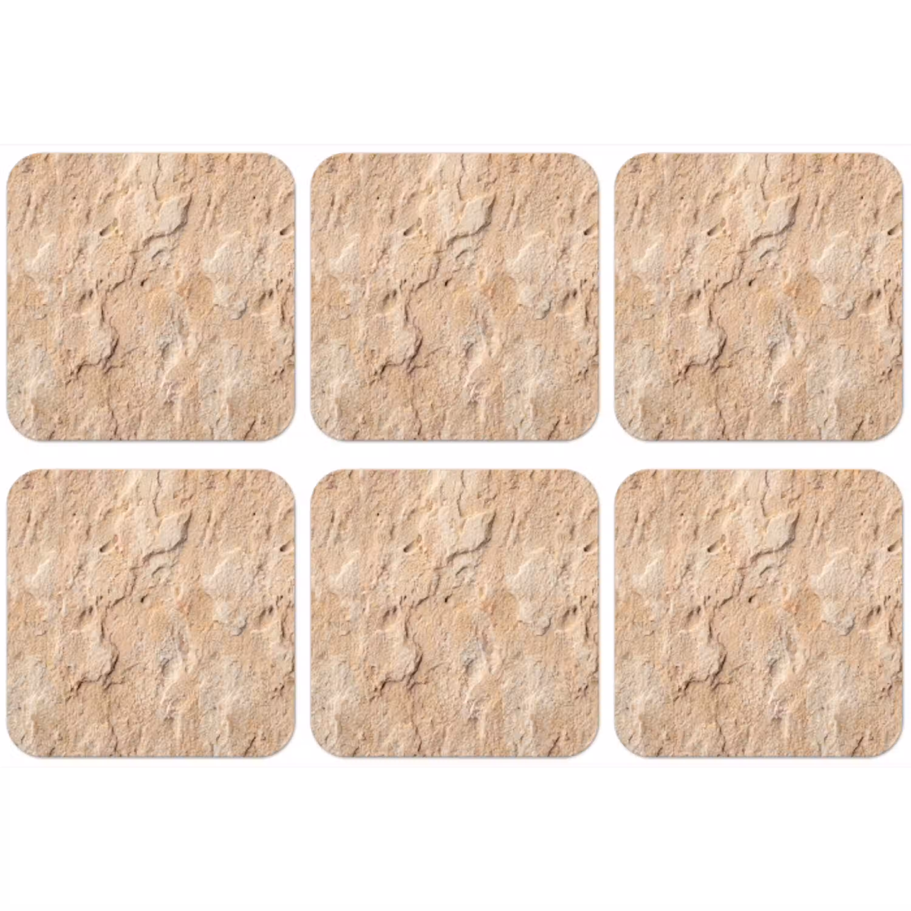 Textuur - Steen - Natuur - Beige onderzetter kurk middel -zkaufland3dotto