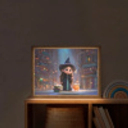 Tovenares - Magie - Toverstaf - Sterren Light Box met batterij (Wandlamp kind) middel -sfeer1_kind