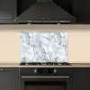 Mozaïek - Marmer - Wit - Onregelmatig keuken achterwand spatscherm klein 900 -sfeer1